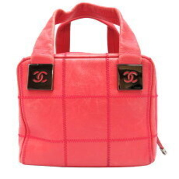 Chanel Handbags - Chanel Chocobar Handbag Leather Pink